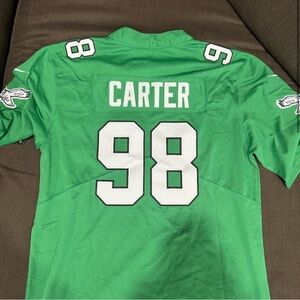 New Philadelphia Eagles Kelly Green Jalen Carter Jersey (large) (new with tags)